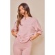 PRETTYLITTLETHING Light Pink Printed Oversized T-shirt