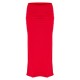 Red Soft Touch Low Rise Maxi Skirt