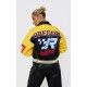 PRETTYLITTLETHING Yellow Faux Leather Motocross Racer Bomber Jacket