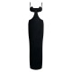 PLT Label Black Extreme Cut Out Bust Detail Tailored Maxi Dress