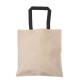 Cotton totes with colored handles