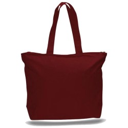 Big Canvas Zippered Tote