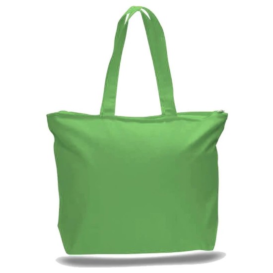 Big Canvas Zippered Tote