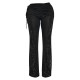 Shape Black Fold Over Ribbed Pants With Side Panel Detail