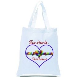 Two Hearts One Promise Wedding Welcome Tote