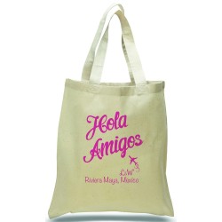 Personalized Hola Amigos Wedding Favor Totes