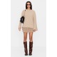 Taupe Eyelash Knit Super Oversized Sweater