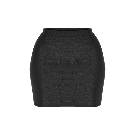 Shape Black Disco Sculpt Micro Mini Skirt