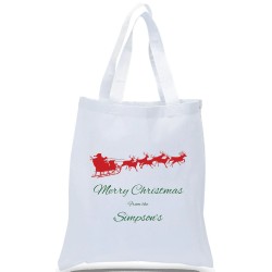 Personalized Christmas Gift Tote Bag