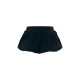 Black Stretch Woven Micro Mini Puffball Skirt