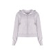 Grey Marl Oversized Hooded Zip Up Sweat Hoodie