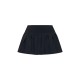 Black Stretch Woven Low Rise Pleated Micro Mini Skirt