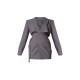 PLT Label Charcoal Tie Side Detail Blazer Dress