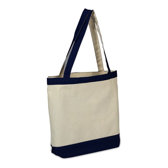 Canvas Color Accent Tote