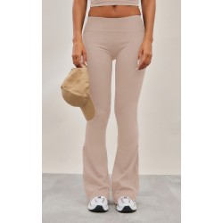 Deep Taupe Sculpt High Waist Flare Yoga Pants