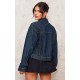 Raw Indigo Wash Oversized Fit Denim Jacket