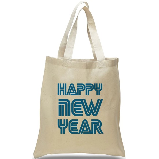 Happy New Year Canvas Tote