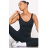 Black Sculpt Longline Padded Sports Vest