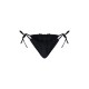 Black Frill Edge Ruched Back Bikini Bottoms