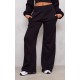 Tall Black High Waisted Wide Leg Sweatpants