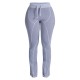 Shape Light Grey Washed Cotton Seam Detail Flare Leggings